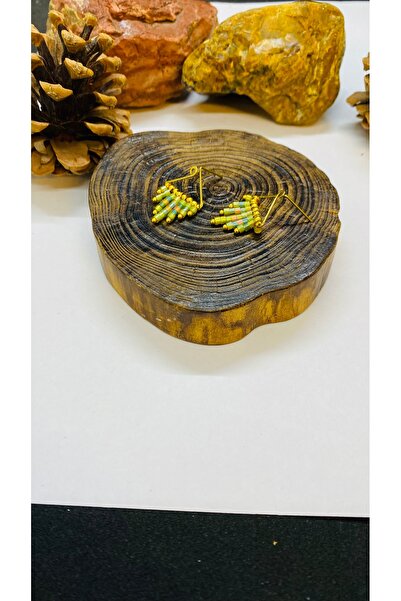 Porsuk Alternatif أقراط نسائية مصنوعة يدويًا من الزجاج الهندي بتصميم عرقي