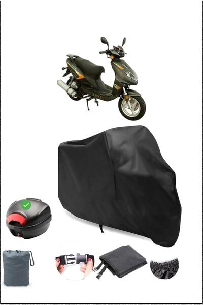 Breen Black Asian as 125 T-15 Rear Top Case Compatible Waterproof Motorcycle ...