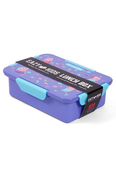 Eazy Kids Lunch Box Set, Mermaid - Purple