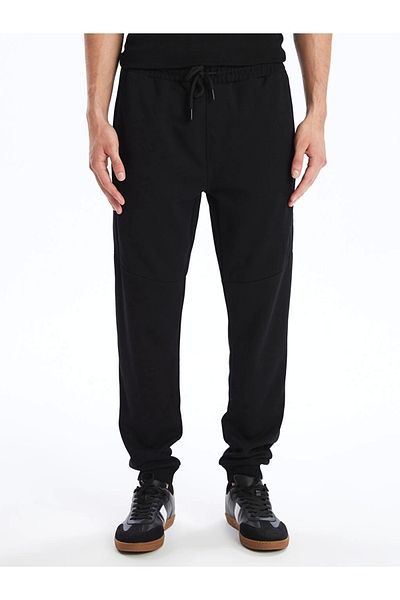 LC Waikiki Ανδρικό Jogger Sweatpants LCW Casual Black Slim Fit
