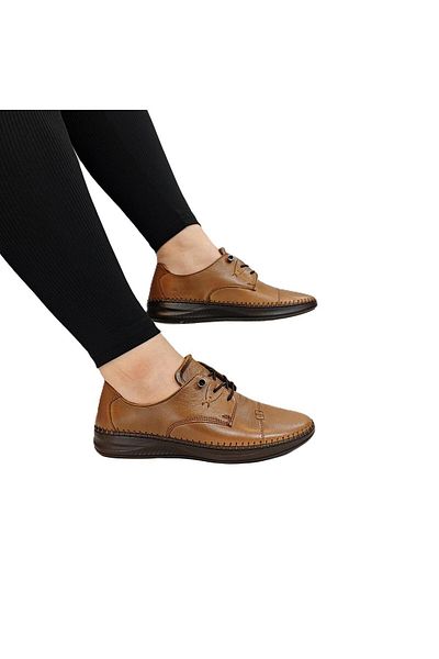 Voyager 9523 Tan Genuine Leather Shoes