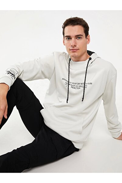 LC Waikiki Мъжка суичър с щампа с дълъг ръкав