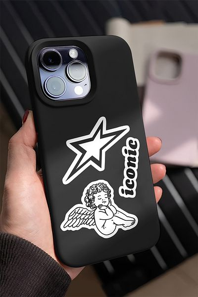 AR Sticker Σετ αυτοκόλλητων tablet Vsco Black Laptop Notabook - 9
