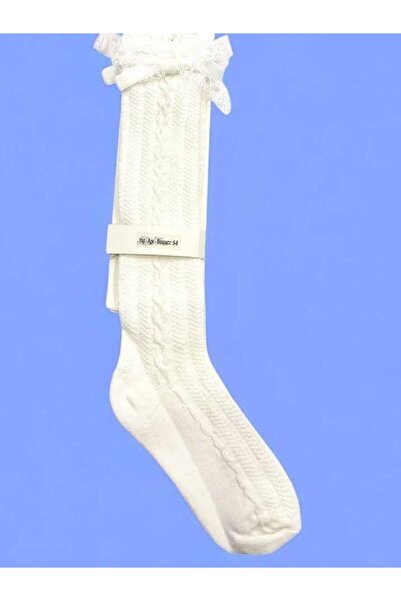 Zekids Girl's Cotton Knee-High Bow Socks