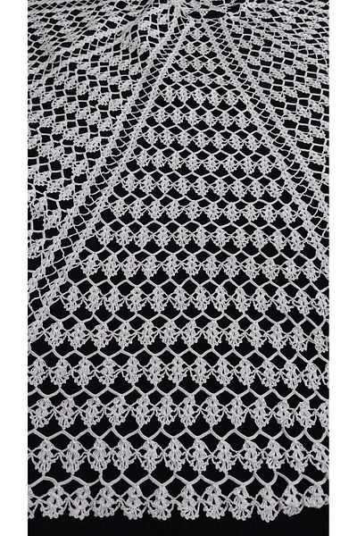 Papatyam Fiskos Lace Set with Diameter of 118 cm - Hand Knitted and Table Cloth Vintage Floş Yarnten