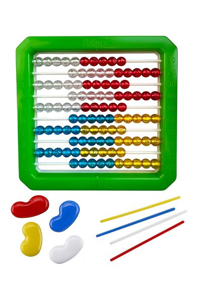 Polin Saysay Luxury Abacus + Number Beads + Number Beans Set