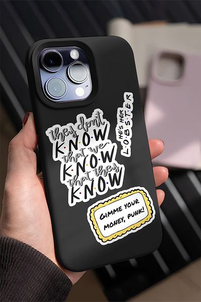 AR Sticker مجموعة ملصقات الكمبيوتر المحمول والكمبيوتر المحمول رقم 9 من Friends