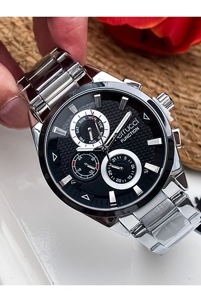 Ferrucci ساعة رجالية Active Functions مع سوار ضمان لمدة عامين