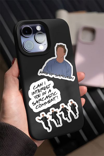AR Sticker Set de autocolante pentru laptop, notebook, tabletă, 14 piese Friends