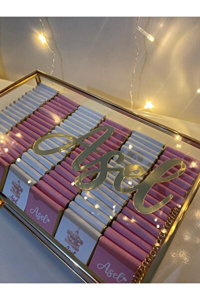 Tasarım Periniz Bebek Hediyelik Hoşgeldin Bebek Çikolata Kutusu Set 50 Adet Ç...