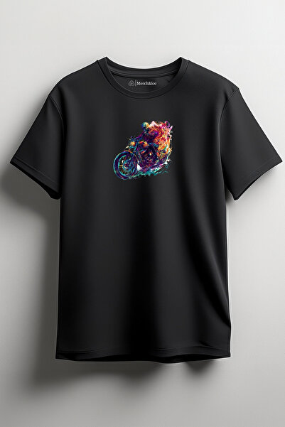 Merch&ice Šareni Ghost Rider Štampano Unisex T-shirt