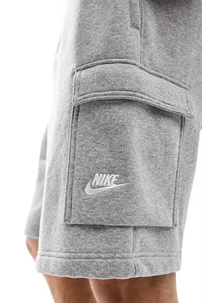 Nike Sportswear Clup Cargo Short Erkek Gri Şardonlu Spor Şort
