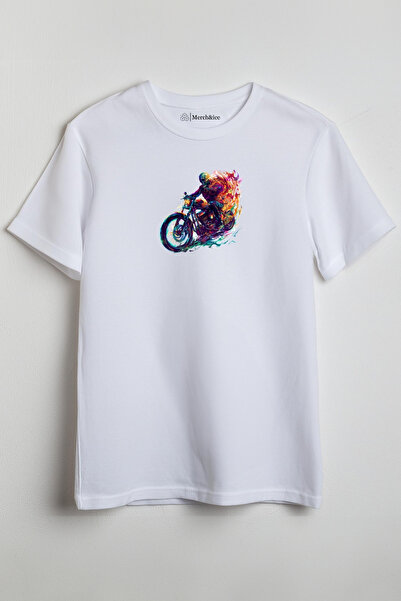 Merch&ice Šareni Ghost Rider Štampano Unisex T-shirt