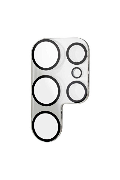 noktaks Galaxy S22 Ultra - Kamera Lens Koruyucu 3D Kamera Camı - Şeffaf