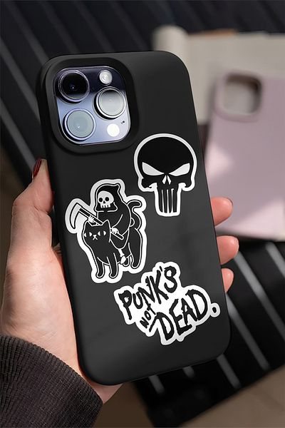 AR Sticker مجموعة ملصقات الكمبيوتر المحمول والكمبيوتر المحمول باللون الأسود من Vsco - 10