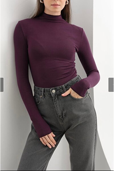 KAROL Dik yaka uzun kol bluz