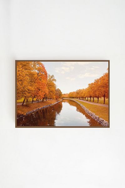 Artavessa Комплект за картини с кафява рамка от истинско дърво - Модел 13