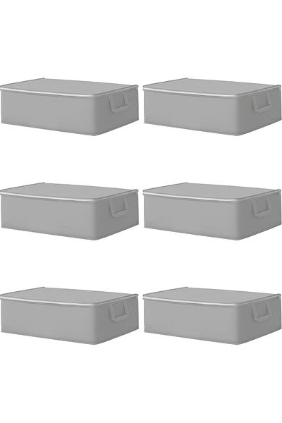 Purple Home 4 Pcs Anthracite Gray under Base - 64X45X22 cm Large Size under Base and Sofa Bed Storage Storage Storage Storage
