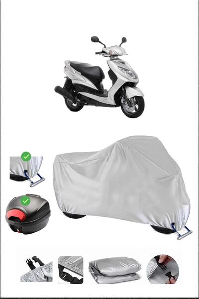 Breen Yamaha Cygnusx Lock Compatible Waterproof Durable Motorcycle Canvas-Gray