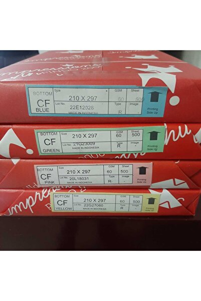 İMPRESSİON İMPRESSİON A4 Impression Otokopi Kağıdı 60 GR. CF SON NÜSHA YEŞİL ...
