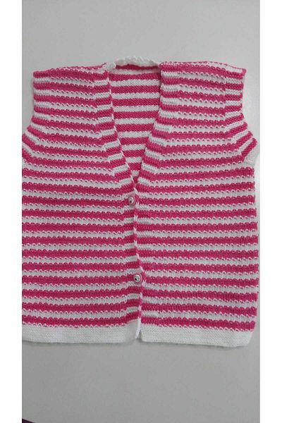 Papatyam Hand Knitted Skewer Vest for Baby and Child