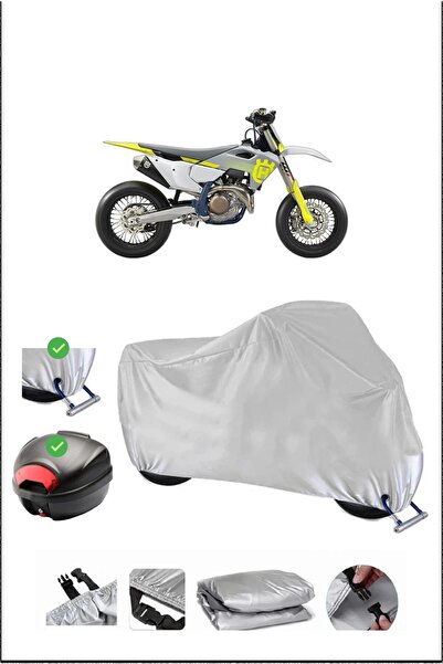 Breen Husqvarna Fs450 Rear Bag Lock Compatible Waterproof Motorcycle Tent-Gray