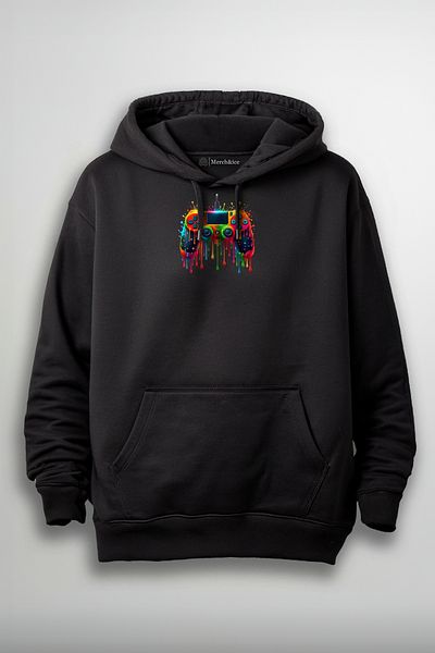 Merch&ice Colorful Playstation Sleeve Printed Unisex Sweatshirt