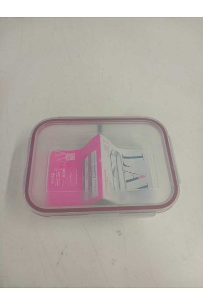 LAV Feyzade Fresco 1120Cc Rectangular Ziplock Glass Storage Container - Two Sections, 1 Piece (Frs-297)