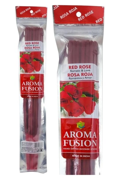 NAHAMİS TRADE 15 ' li Aroma Fusion Red RoseÇubuk Vegan Tütsü 28 cm