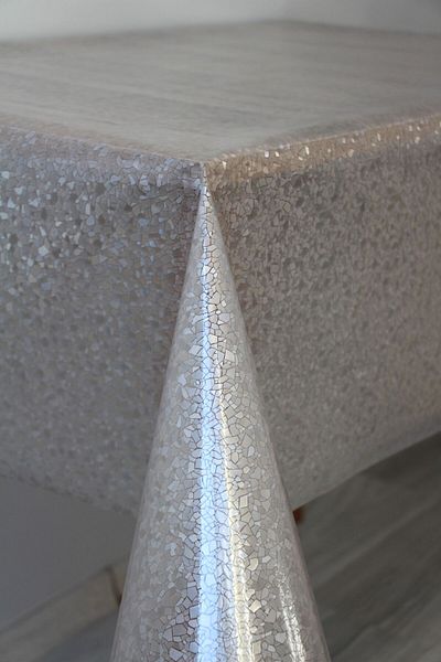 DDHOME 0.18 Thick Transparent Pattern Static Erasable Glass Icing Tablecloth - 0010 Glassbroken