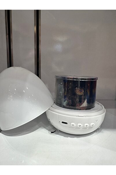 YVZ Yıldızlı Projektör Gece Lambası- Galaksi Lazer Işık Dinazor yumurtası şek...