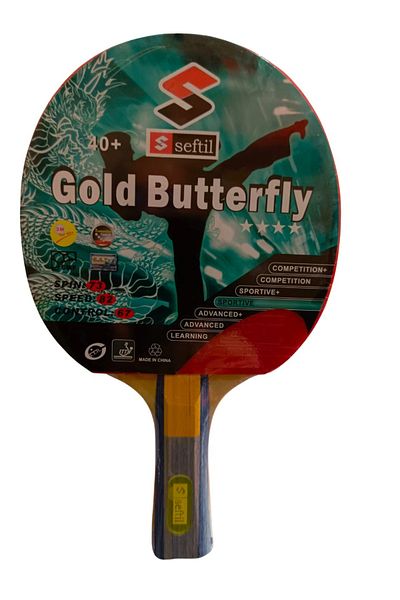 Seftil S0084 Gold Butterfly Table Tennis Racket