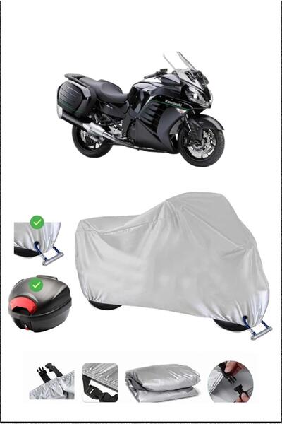 Breen Kawasaki Gtr1400 Rear Bag Lock Compatible Waterproof Motorcycle Tarpaul...