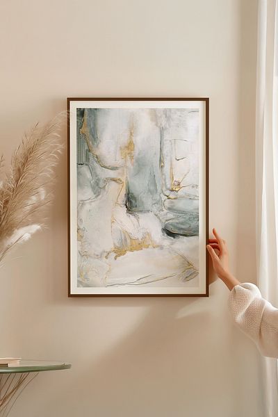 Artavessa Комплект за картини с кафява рамка от истинско дърво - Модел 23