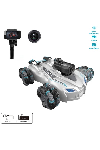 Playaks Uzaktan Kumandalı Full Fonksiyon Şarjlı 2,4g Wifi Kameralı Stunt Arab...