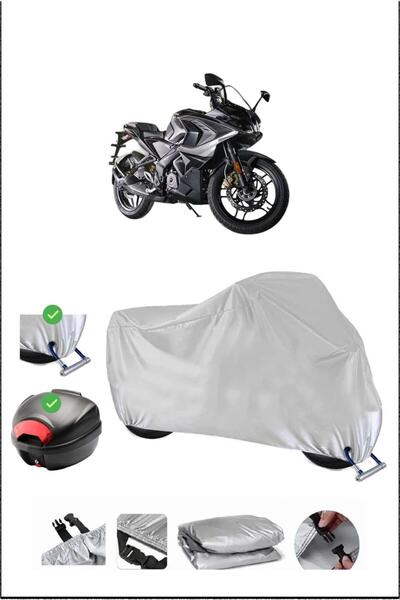 Breen Bajaj Pulsarrs200 Rear Bag Lock Compatible Waterproof Motorcycle Tent-Gray