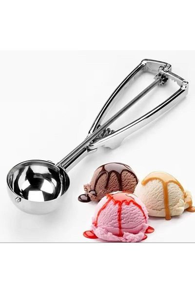 AKDAG HOME Stainless Steel Cookie Halva Ice Cream Serving Spoon