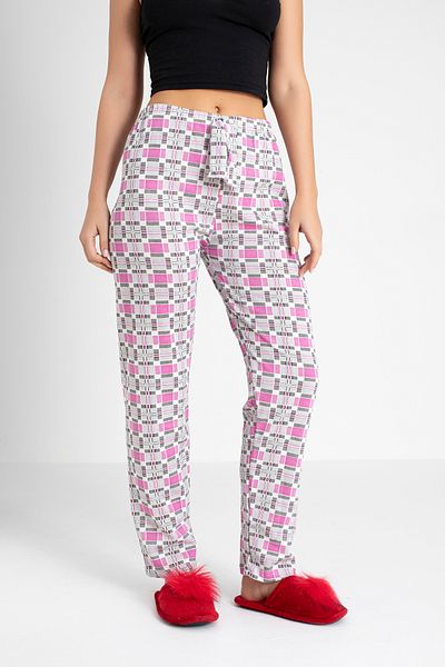 DONEX Thick Raised Fabric Printed Women's Pajama Bottoms