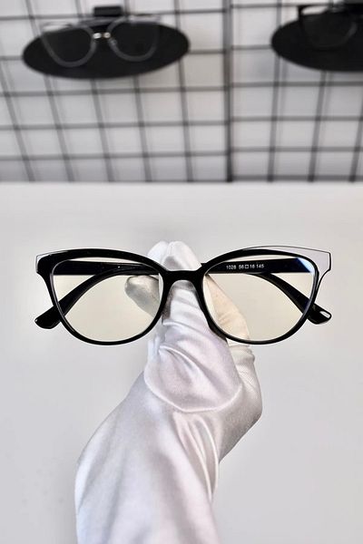 LOOKUP Blue Glasses with Light Protection - Optical Compatible Frame, Screen Protector Attachment, 50 Length X 140 Height X 40