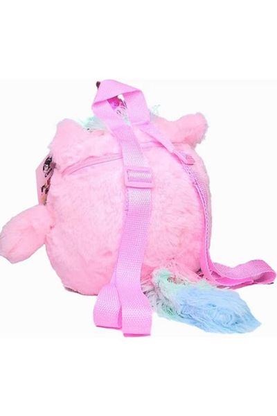 Glanart rucsac drăguț de pluș pentru copii roz 25 cm (3-6 ani)