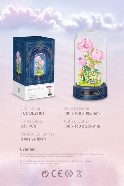 balody Sonsuz Aşk Müzik Kutusu (BL21101) – Mini Blok Yapı Oyuncakları Seti