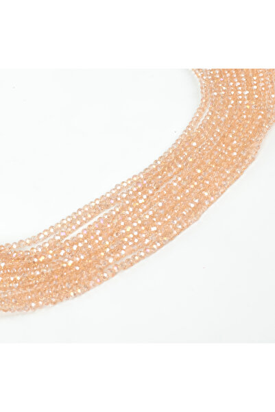 yfhobi 1 Dizi (130-135 Adet)- 3 mm Yassı Kristal Cam Boncuk Dizisi Şeffaf Jan...