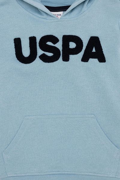 U.S. Polo Assn. Светлосин суитшърт за момче
