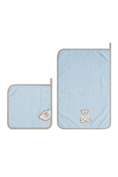 Purple Home طقم مناشف أطفال مكون من قطعتين - طقم مناشف حوض استحمام للأطفال - ...