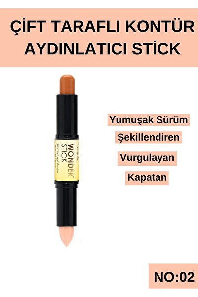 SETBEAUTY Çift Taraflı Kontür Aydınlatıcı Stick