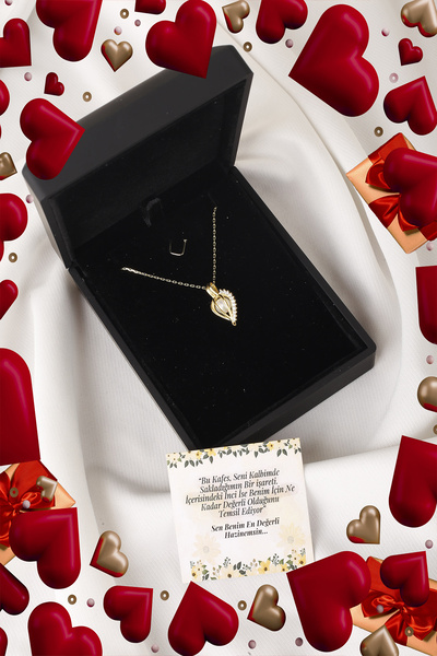 SUNSHINE 925 Ayar Gümüş,gold Kaplamalı ,ışıklı Kutuda,incili Kafes Kolye