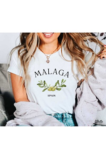 JENOLAN Tricou oversize casual Boyfriend cu imprimeu Malaga