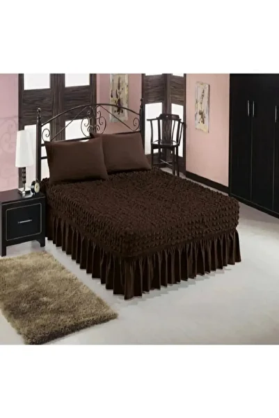 upmall Fitted Sheet Bedspread with Flexible Wrapped Fabric and Elastic Skirt (1 Piece)