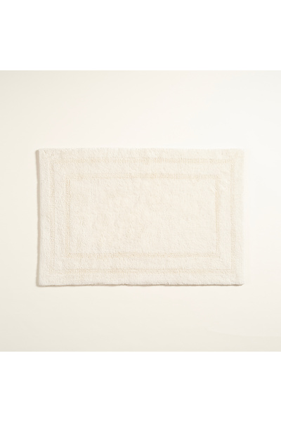 Zsa Zsa Zsu Solıd Çift Taraflı Pamuk %100 Pamuk Banyo Paspası 60x90 Cm Ekru