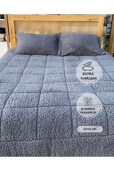 sutra Plush Double Comforter Quilt Set